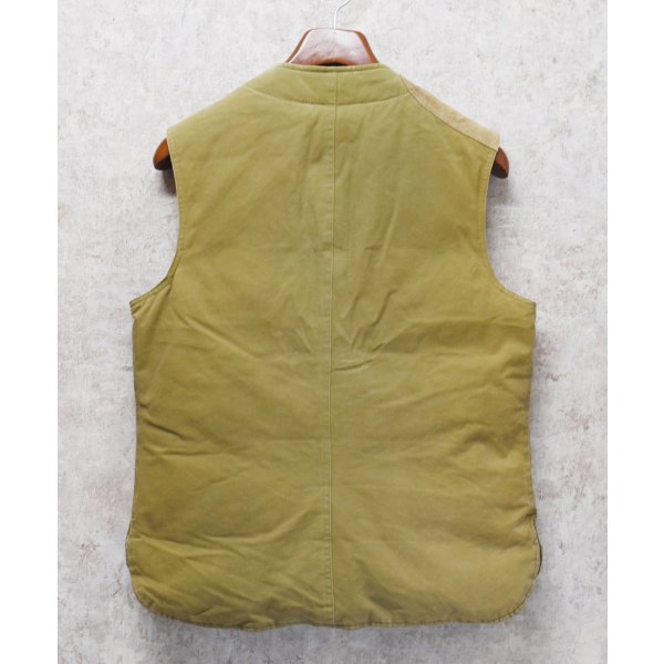 画像4: ビンテージ【Ralph Lauren】【ラルフローレン】カーキグリーン【ダウンベスト】【裏地赤チェック】ハンティングダウンベスト【サイズS】 