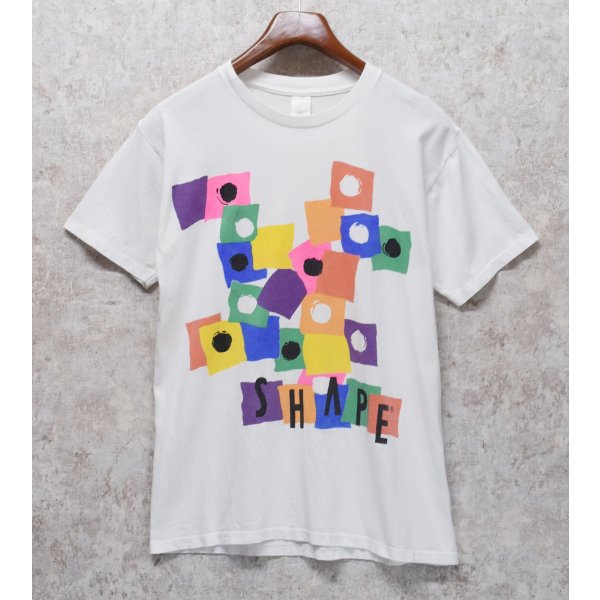 画像3: 【ビンテージ】USA製【SHAPE】【白】幾何学模様 カラフル【グラフィック】アート 【Ｔシャツ】【サイズM】 