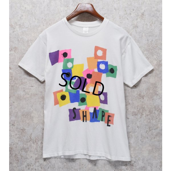 画像3: 【ビンテージ】USA製【SHAPE】【白】幾何学模様 カラフル【グラフィック】アート 【Ｔシャツ】【サイズM】 