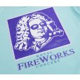画像3: 【90's】【USA製】【ビンテージ】【Hanes】ヘインズ【バッハ】ROYAL FIREWORKS【水色】【Tシャツ】【サイズL】<br> (3)