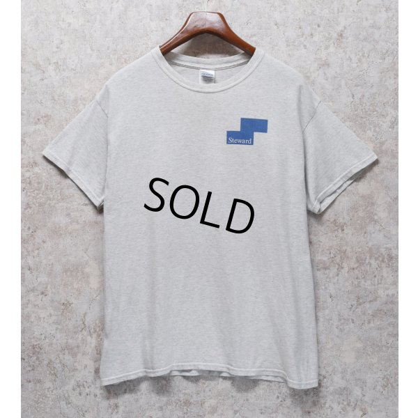 画像1: ビンテージ【GILDAN】【ギルダン】Steward【ライトグレー】【バックプリント付き】【Tシャツ】【サイズL】 