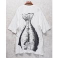 画像5: ビンテージ【BECIK】ヒラメ【白】【前後プリント付き】【Tシャツ】【サイズXL】<br> (5)