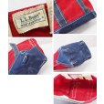 画像2: 80’s【ビンテージ】【L.L.bean】エルエルビーン【赤×紺】【キャンバス】【ミニミニトートバッグ】デラックストート【ビーントート】<br> (2)