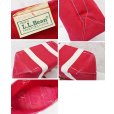 画像2: 程度良好 80's【ビンテージ】L.L.bean【L.L.ビーン】【赤×白】【キャンバス】レザーハンドル【トートバッグ】ビーントート<br> (2)