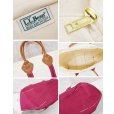 画像2: 程度良好【ビンテージ】【L.L.bean】【エルエルビーン】【白×エンジ】レザーハンドル【天マチファスナー付き】【キャンバス】【トートバッグ】【キャンバストート】<br> (2)