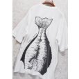 画像4: ビンテージ【BECIK】ヒラメ【白】【前後プリント付き】【Tシャツ】【サイズXL】<br> (4)
