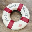 画像1: 【ビンテージ】アンティーク【WATER SAFETY SERVICE】【浮き輪】救命浮輪【装飾品】オブジェ【雑貨】置物<br> (1)