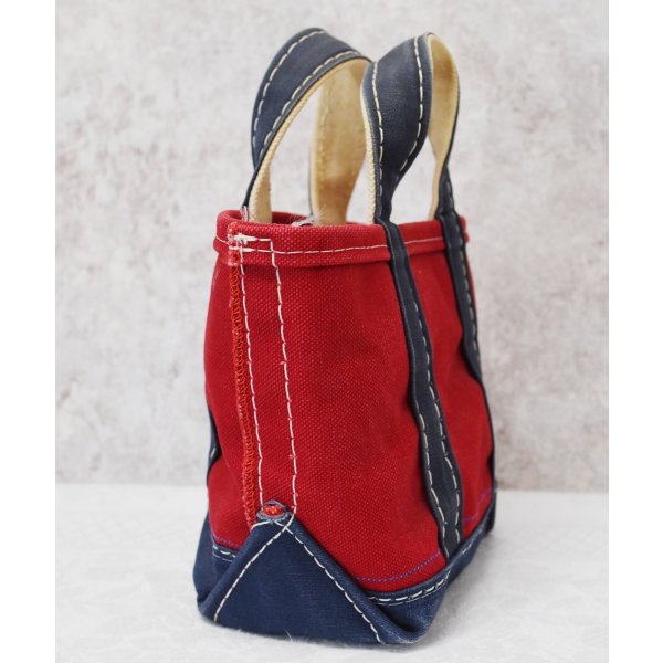 画像6: 80’s【ビンテージ】【L.L.bean】エルエルビーン【赤×紺】【キャンバス】【ミニミニトートバッグ】デラックストート【ビーントート】 