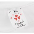 画像2: ビンテージ【BECIK】ヒラメ【白】【前後プリント付き】【Tシャツ】【サイズXL】<br> (2)