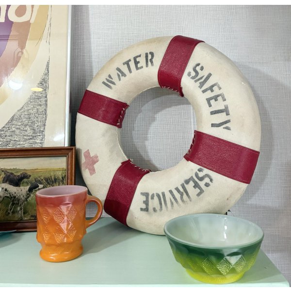 画像7: 【ビンテージ】アンティーク【WATER SAFETY SERVICE】【浮き輪】救命浮輪【装飾品】オブジェ【雑貨】置物 
