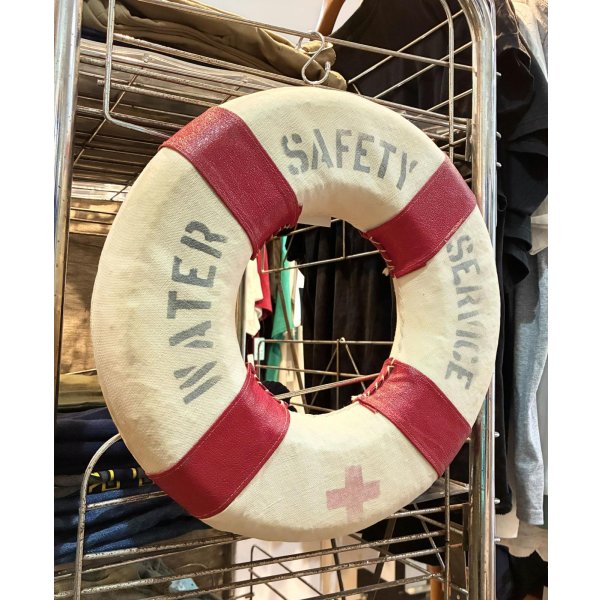 画像1: 【ビンテージ】アンティーク【WATER SAFETY SERVICE】【浮き輪】救命浮輪【装飾品】オブジェ【雑貨】置物 