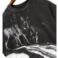 画像3: 【90's】【USA製】【ビンテージ】【Hanes】ヘインズ【オオカミ】プリント【黒ｘ白総柄】【Tシャツ】【サイズXL】<br> (3)