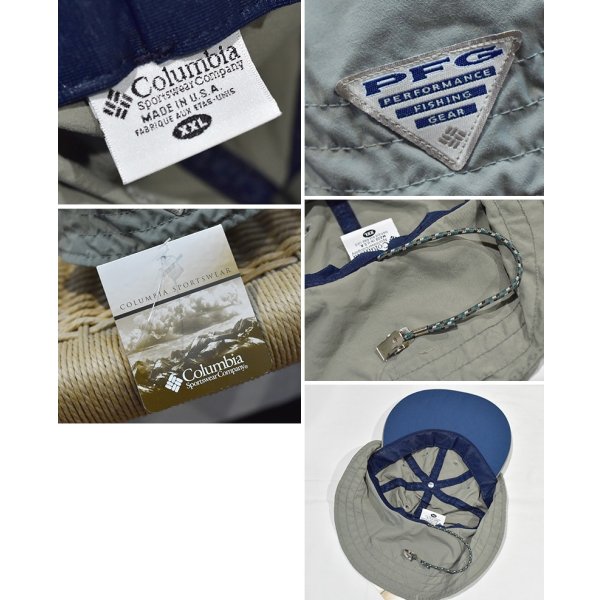 画像2: 新品未使用【USA製】【ビンテージ】【Columbia】コロンビア【flatstalker】【PFG】セージキャップ【帽子】サイズXXL 