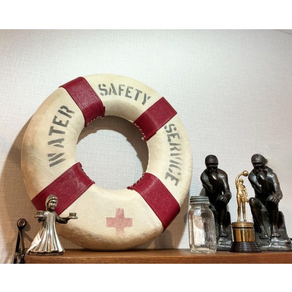 画像5: 【ビンテージ】アンティーク【WATER SAFETY SERVICE】【浮き輪】救命浮輪【装飾品】オブジェ【雑貨】置物 