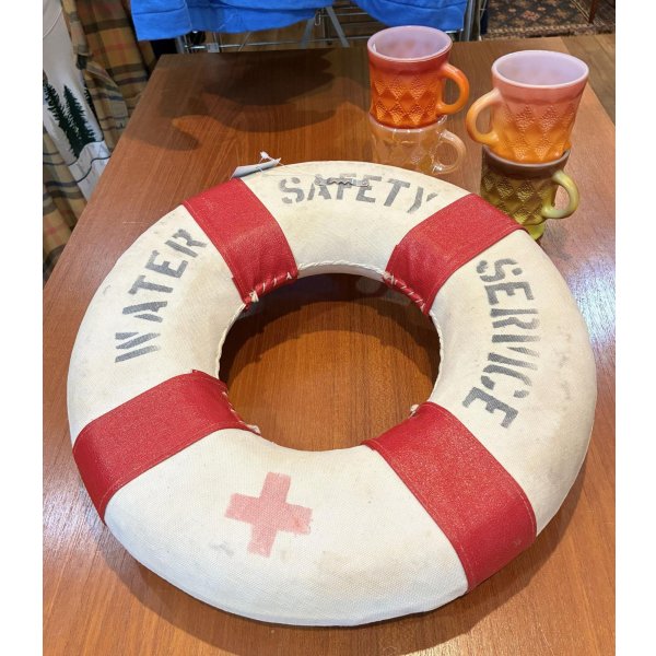 画像6: 【ビンテージ】アンティーク【WATER SAFETY SERVICE】【浮き輪】救命浮輪【装飾品】オブジェ【雑貨】置物 