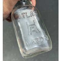 ビンテージ【Hazelatlas】ヘーゼルアトラス【メイソンジャー】【貯金箱】 