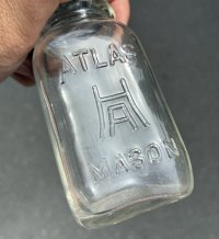 ビンテージ【Hazelatlas】ヘーゼルアトラス【メイソンジャー】【貯金箱】 