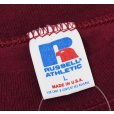 画像2: 90’s【USA製】ビンテージ【Russell】【ラッセル】【エンジ】無地【Tシャツ】【サイズL】<br> (2)
