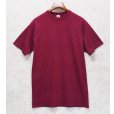 画像1: 90’s【USA製】ビンテージ【Russell】【ラッセル】【エンジ】無地【Tシャツ】【サイズL】<br> (1)