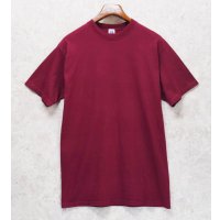 90’s【USA製】ビンテージ【Russell】【ラッセル】【エンジ】無地【Tシャツ】【サイズL】 