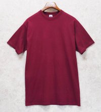 90’s【USA製】ビンテージ【Russell】【ラッセル】【エンジ】無地【Tシャツ】【サイズL】 