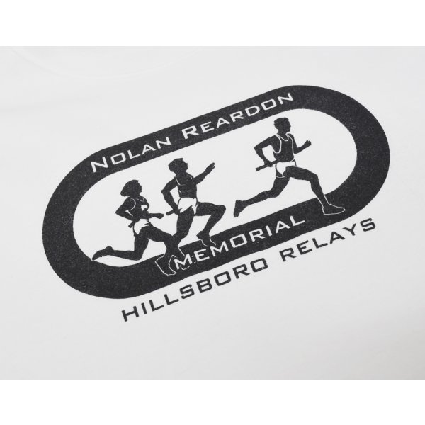 画像4: ビンテージ【port and company】ポート&カンパニー【白】【ヒルズボロ・リレー】【NOLAN REARDON MEMORIAL】ランナーイラスト【Tシャツ】【サイズM】 