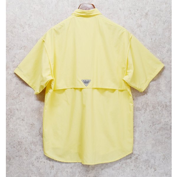 画像3: 【コロンビア】【Columbia】ビンテージ【PFG】黄色【ボタンダウン】フィッシング【半袖シャツ】【サイズM】 