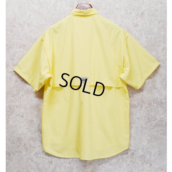 画像3: 【コロンビア】【Columbia】ビンテージ【PFG】黄色【ボタンダウン】フィッシング【半袖シャツ】【サイズM】 