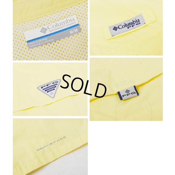 画像2: 【コロンビア】【Columbia】ビンテージ【PFG】黄色【ボタンダウン】フィッシング【半袖シャツ】【サイズM】 