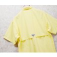 画像4: 【コロンビア】【Columbia】ビンテージ【PFG】黄色【ボタンダウン】フィッシング【半袖シャツ】【サイズM】<br> (4)