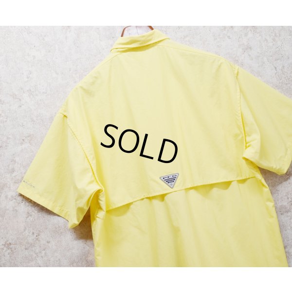 画像4: 【コロンビア】【Columbia】ビンテージ【PFG】黄色【ボタンダウン】フィッシング【半袖シャツ】【サイズM】 