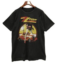 ビンテージ【ZZTOP】ZZトップ【黒】【バンドTシャツ】【サイズL程度】 
