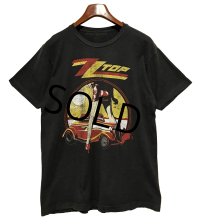 ビンテージ【ZZTOP】ZZトップ【黒】【バンドTシャツ】【サイズL程度】 