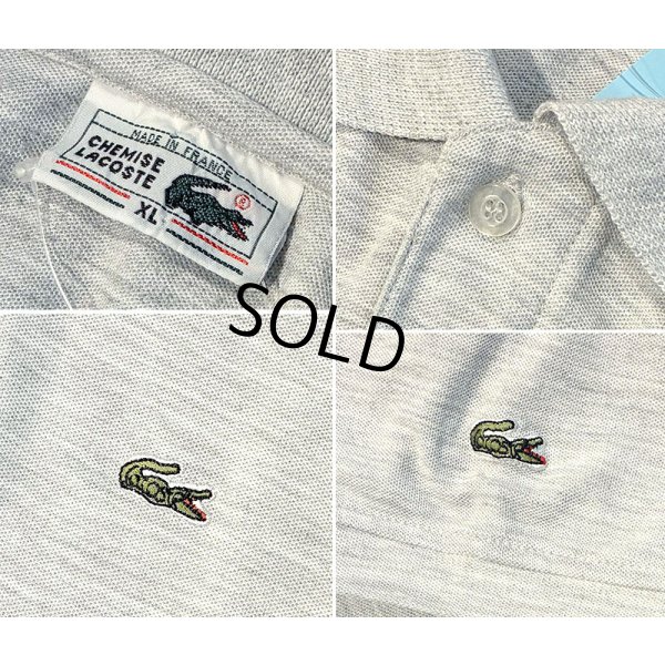画像2: 〜90's フランス製【ラコステ】【LACOSTE】【フララコ】グレー【ポロシャツ】【サイズXL】 