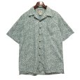 画像1: ビンテージ【L.L.Bean】貝殻 総柄プリント 【オープンカラー半袖シャツ】【サイズM-TALL】<br> (1)