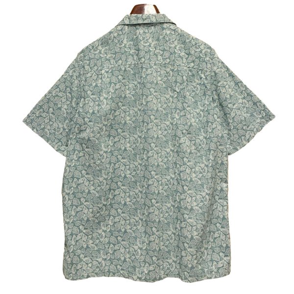 画像4: ビンテージ【L.L.Bean】貝殻 総柄プリント 【オープンカラー半袖シャツ】【サイズM-TALL】 