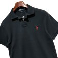 画像3: POLO ralph lauren【ラルフローレン】ビンテージ【CUSTOM FIT】【カスタムフィット】【黒】無地【ポロシャツ】【サイズS】<br> (3)