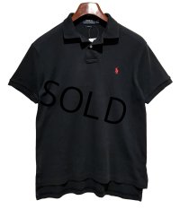 POLO ralph lauren【ラルフローレン】ビンテージ【CUSTOM FIT】【カスタムフィット】【黒】無地【ポロシャツ】【サイズS】 