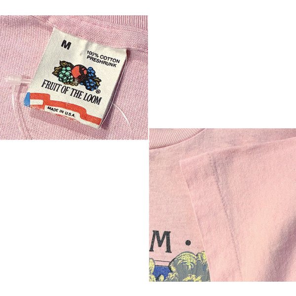 画像2: 90's【USA製】 ビンテージ【FRUIT OF THE LOOM 】フルーツオブザルーム【ヨセミテ】トゥオルミ・メドウス 【ピンク】【 Tシャツ】【サイズM】 