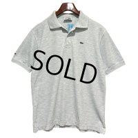 〜90's フランス製【ラコステ】【LACOSTE】【フララコ】グレー【ポロシャツ】【サイズXL】 