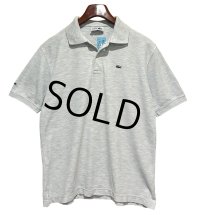 〜90's フランス製【ラコステ】【LACOSTE】【フララコ】グレー【ポロシャツ】【サイズXL】 