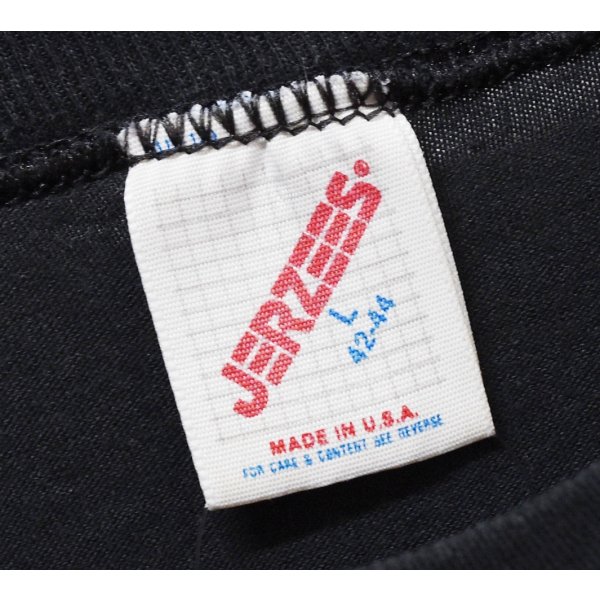 画像2: 【80's】【USA製】【ビンテージ】【JERZEES】ジャージーズ【アライグマ】プリント【黒】【Tシャツ】【サイズL】 