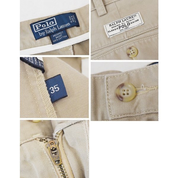 画像2: 90's~【ビンテージ】【POLO RALPH LAUREN】ラルフローレン【ベージュ】PROSPECT SHORT【ショートパンツ】【短パン】【コットンショーツ】【W３５】 