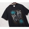 画像3: 【80's】【USA製】【ビンテージ】【JERZEES】ジャージーズ【アライグマ】プリント【黒】【Tシャツ】【サイズL】<br> (3)