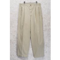 【USA製】【ビンテージ】【DOCKERS】ドッカーズ【ベージュ】【２タックコットンパンツ】【32ｘ34】 