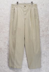 【USA製】【ビンテージ】【DOCKERS】ドッカーズ【ベージュ】【２タックコットンパンツ】【32ｘ34】 
