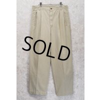 【USA製】【ビンテージ】【DOCKERS】ドッカーズ【ベージュ】【２タックコットンパンツ】【32ｘ34】 