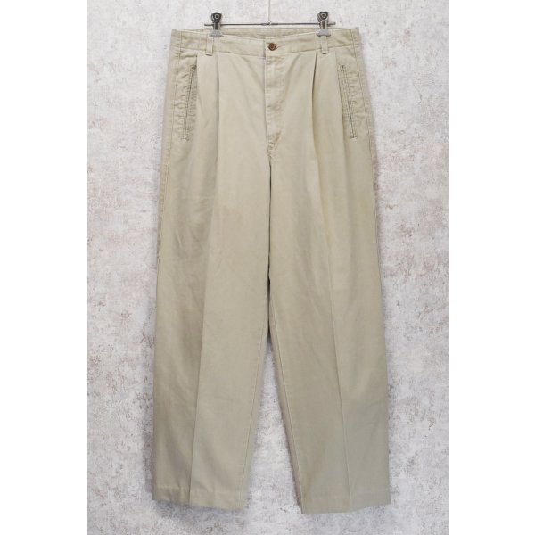 画像1: 【USA製】【ビンテージ】【DOCKERS】ドッカーズ【ベージュ】【２タックコットンパンツ】【32ｘ34】 