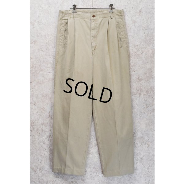 画像1: 【USA製】【ビンテージ】【DOCKERS】ドッカーズ【ベージュ】【２タックコットンパンツ】【32ｘ34】 