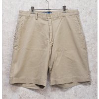 90's~【ビンテージ】【POLO RALPH LAUREN】ラルフローレン【ベージュ】PROSPECT SHORT【ショートパンツ】【短パン】【コットンショーツ】【W３５】 